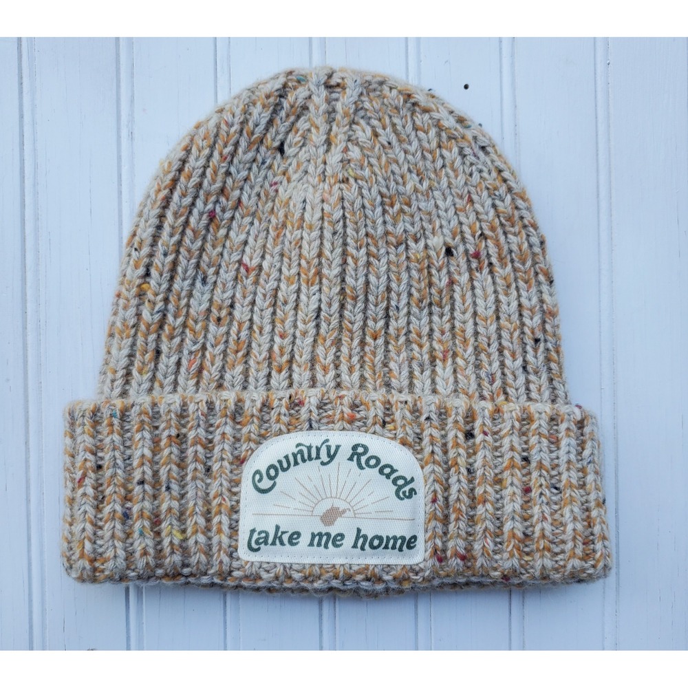 Legacy Country Roads Take Me Home Wool Blend Speckled Knit Cuffed Beanie Hat